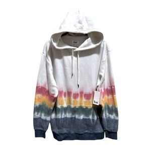 Feat | Blanket Blend Hoodie | Sunset Lover Tie-Dye Style | Size Large